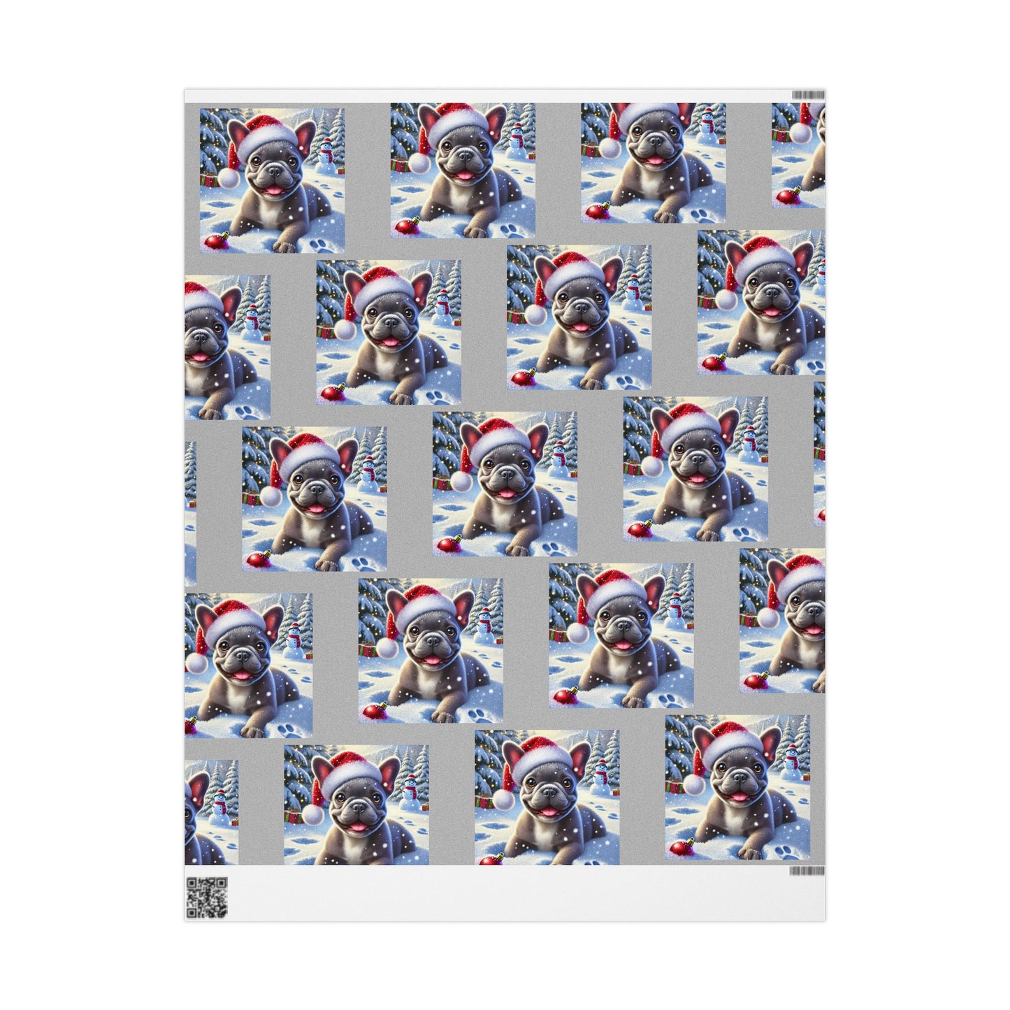 French Bulldog Christmas Wrapping Paper